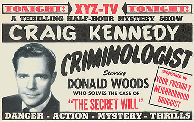 CRAIG KENNEDY, CRIMINOLOGIST (Television Series)
